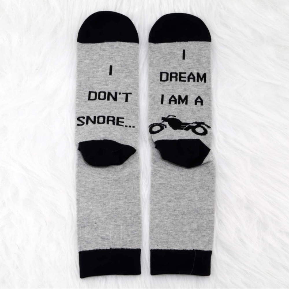 COPY - MBMSO-I Don't Snore I Dream I'm a Motorcycle Set of 1 Funny Motorcycle S…